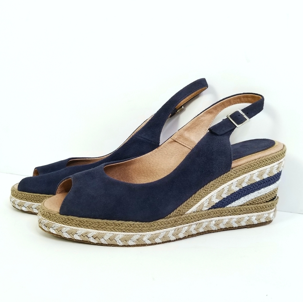 NWOT Palomitas Espadrilles Navy Blue Suede
